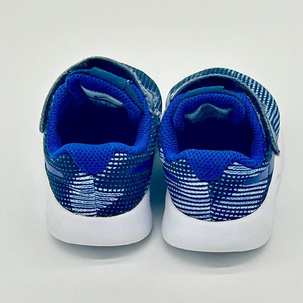 Nike Tanjun EasyOn Boys Toddler Sneakers Blue White Size 5C Athletic‎ Running
